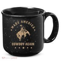 Make America Cowgirl Cowboy Again 15oz Campfire Ceramic Mug thumb 0