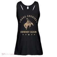 Make America Cowgirl Cowboy Again Ladies Essential Flowy Tank thumb 0