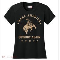 Make America Cowgirl Cowboy Again Women's Cooling Performance Crew T-Shirt thumb 0