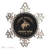 Make America Cowgirl Cowboy Again Ornament thumb 0