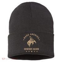 Make America Cowgirl Cowboy Again Sustainable Knit Beanie thumb 0
