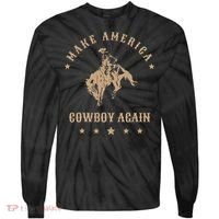 Make America Cowgirl Cowboy Again Tie-Dye Long Sleeve Shirt thumb 0