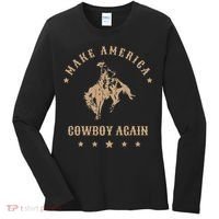 Make America Cowgirl Cowboy Again Women's Long Sleeve Shirt thumb 0