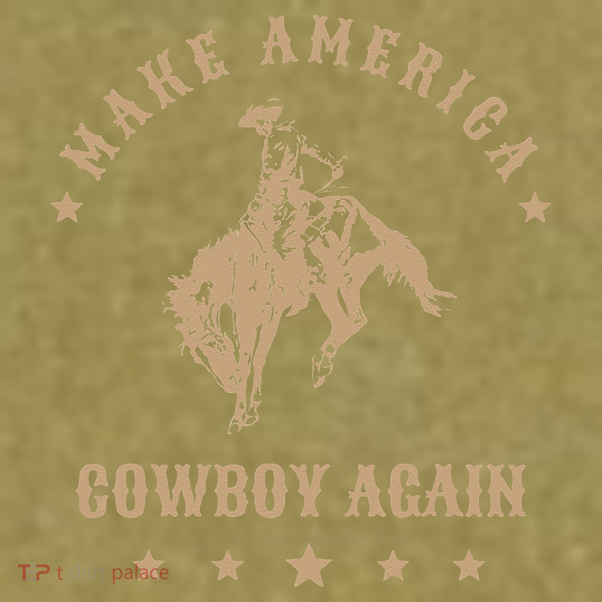 Make America Cowgirl Cowboy Again Garment-Dyed Women's Muscle Tee