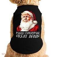 Make A Christmas Great Again Xmas President Trump Maga Santa Doggie Tank thumb 0