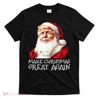 Make A Christmas Great Again Xmas President Trump Maga Santa T-Shirt thumb 0