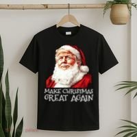 Make A Christmas Great Again Xmas President Trump Maga Santa T-Shirt thumb 2