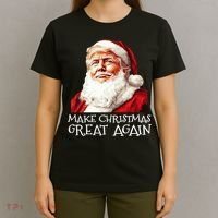 Make A Christmas Great Again Xmas President Trump Maga Santa T-Shirt thumb 4