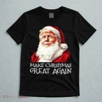 Make A Christmas Great Again Xmas President Trump Maga Santa T-Shirt thumb 5
