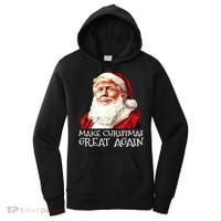 Make A Christmas Great Again Xmas President Trump Maga Santa Women's Hoodie thumb 0