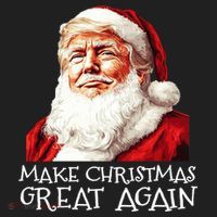 Make A Christmas Great Again Xmas President Trump Maga Santa Tumbler thumb 3