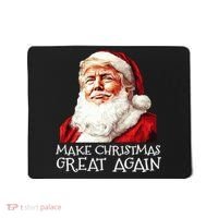 Make A Christmas Great Again Xmas President Trump Maga Santa Mousepad thumb 0