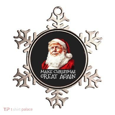 Make A Christmas Great Again Xmas President Trump Maga Santa Ornament