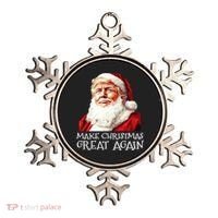 Make A Christmas Great Again Xmas President Trump Maga Santa Ornament thumb 0