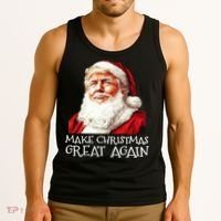 Make A Christmas Great Again Xmas President Trump Maga Santa Tank Top thumb 3