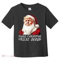 Make A Christmas Great Again Xmas President Trump Maga Santa Toddler T-Shirt thumb 0
