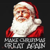 Make A Christmas Great Again Xmas President Trump Maga Santa Kids Sweatshirt thumb 2