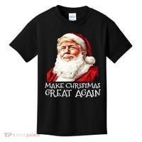 Make A Christmas Great Again Xmas President Trump Maga Santa Kids T-Shirt thumb 0