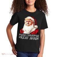 Make A Christmas Great Again Xmas President Trump Maga Santa Kids T-Shirt thumb 2