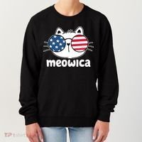 Meowica America Cat Cute Women's Sweatshirt thumb 0