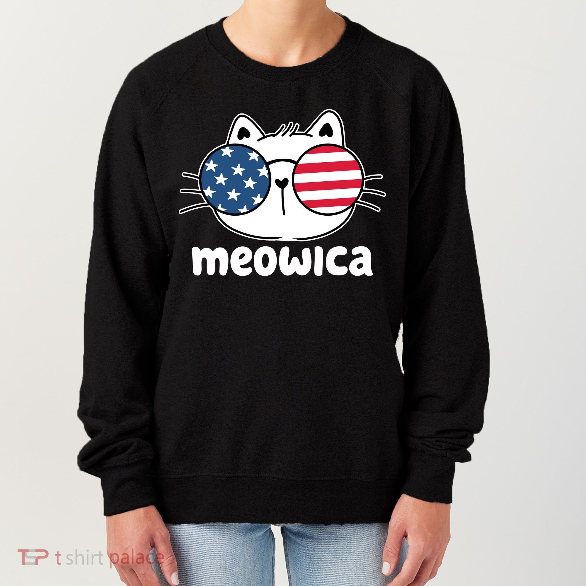 Meowica America Cat Cute Women's Sweatshirt