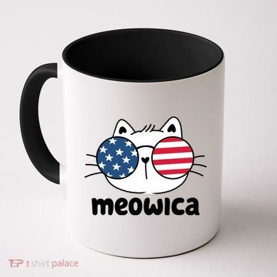 Meowica America Cat Cute Coffee Mug