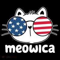 Meowica America Cat Cute Women's Hoodie thumb 2