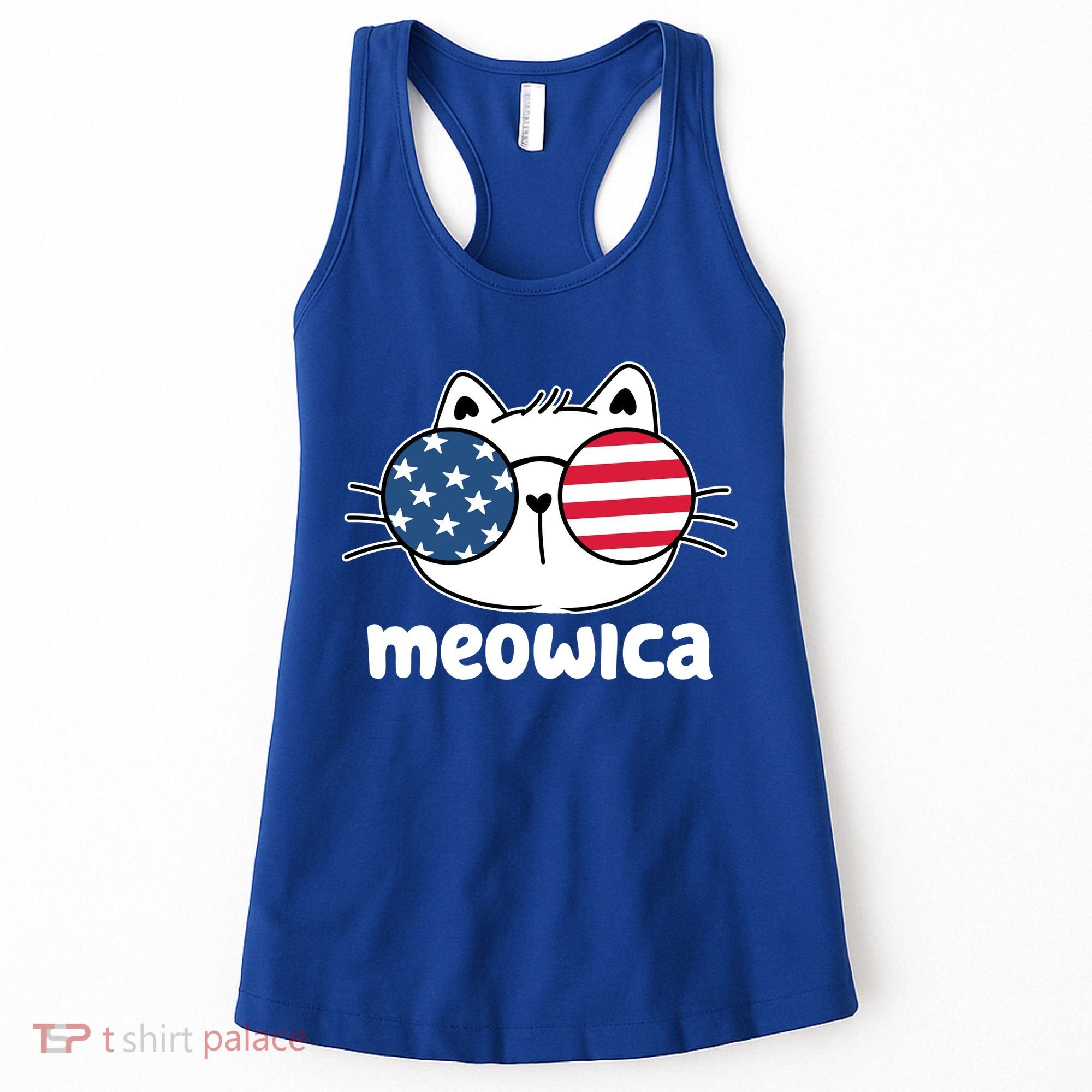 Meowica America Cat Cute Women's Tank Top
