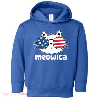 Meowica America Cat Cute Toddler Hoodie