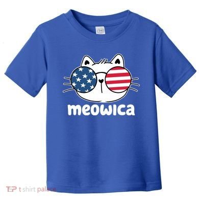Meowica America Cat Cute Toddler T-Shirt