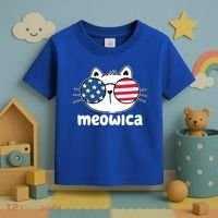 Meowica America Cat Cute Toddler T-Shirt thumb 3