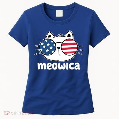 Meowica America Cat Cute Women's T-Shirt