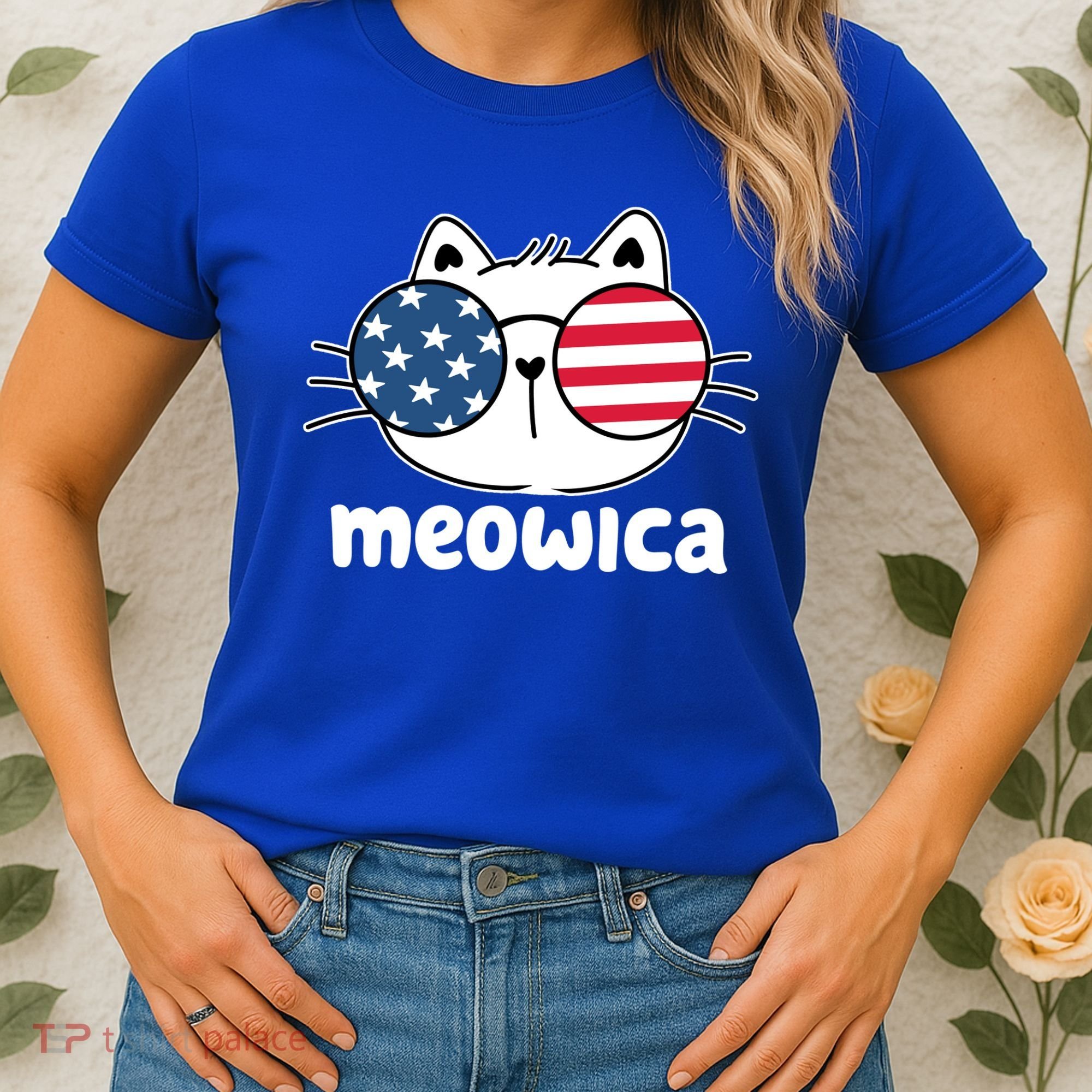 Meowica America Cat Cute Women's T-Shirt