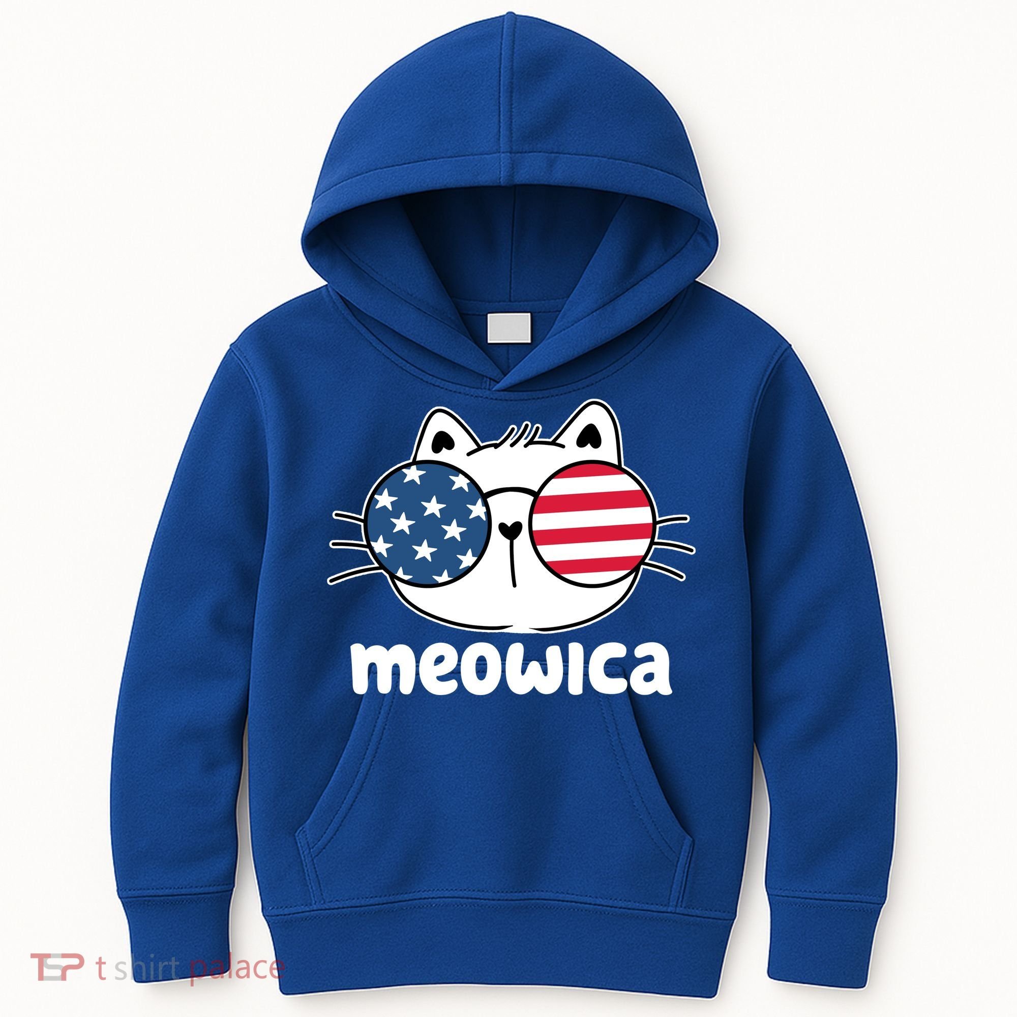 Meowica America Cat Cute Kids Hoodie