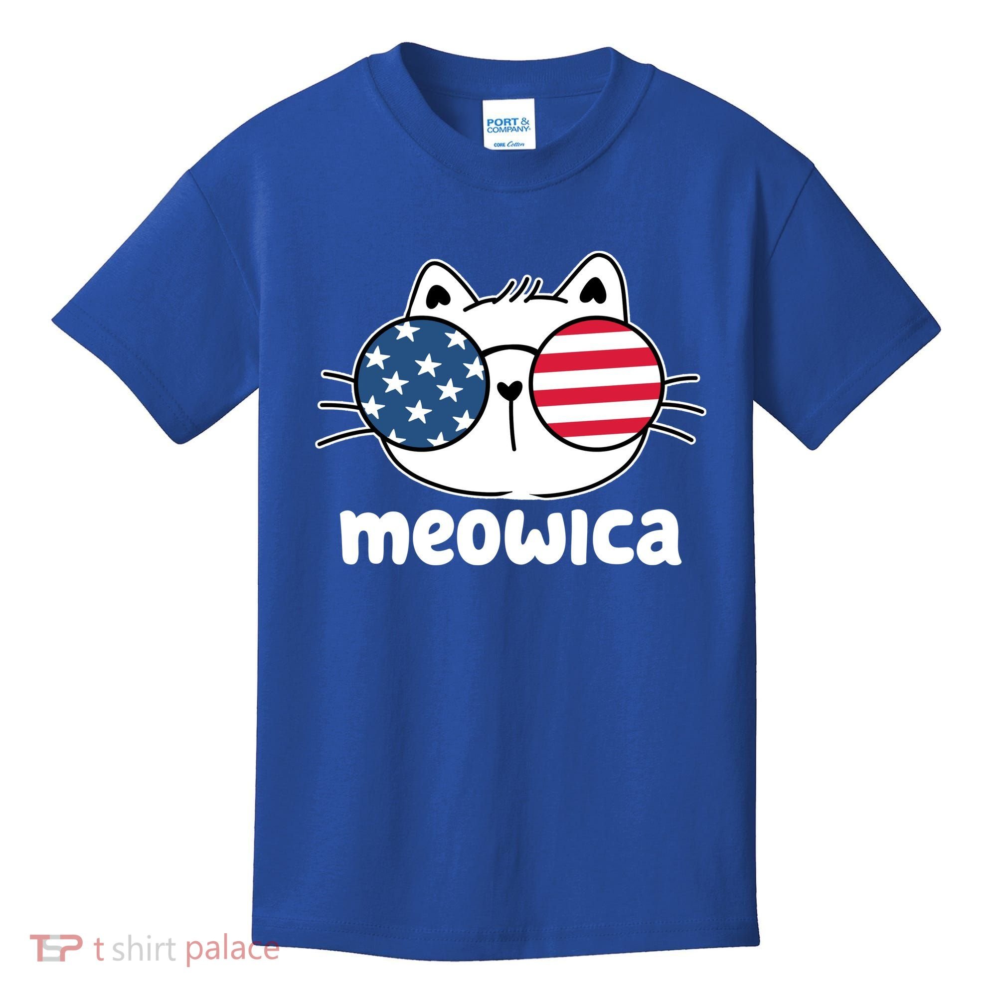 Meowica America Cat Cute Kids T-Shirt