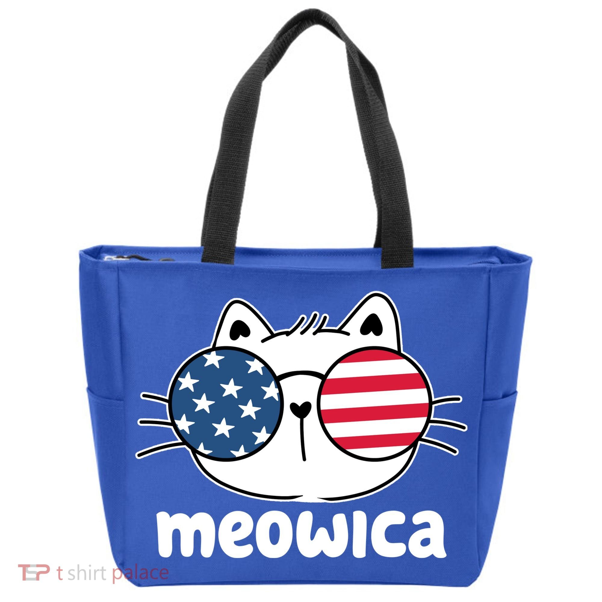 Meowica America Cat Cute Tote Bag