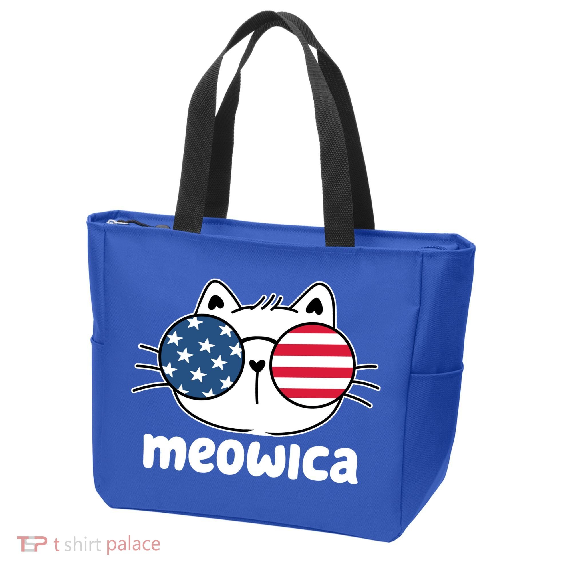 Meowica America Cat Cute Tote Bag