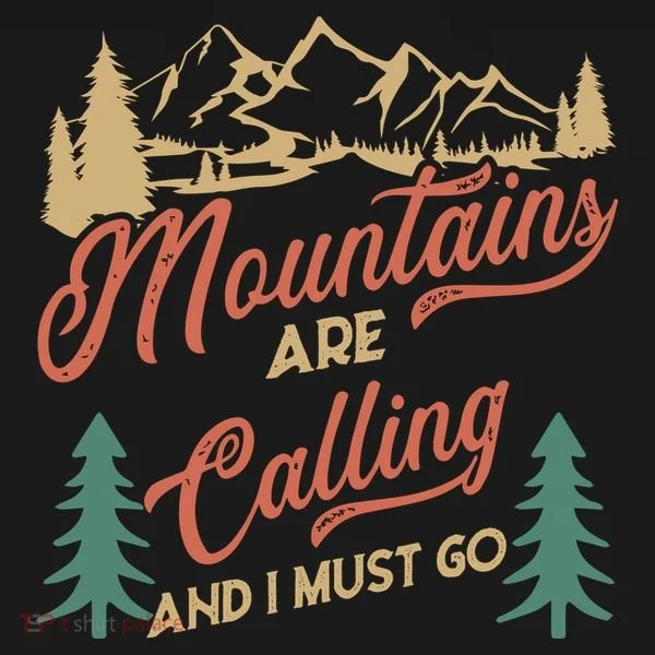 Mountains Are Calling And I Must Go Bucket Hat