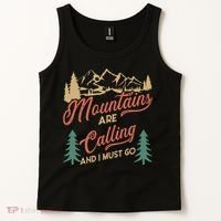 Mountains Are Calling And I Must Go Tank Top thumb 2