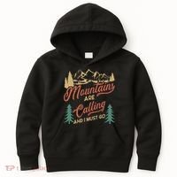 Mountains Are Calling And I Must Go Kids Hoodie thumb 0