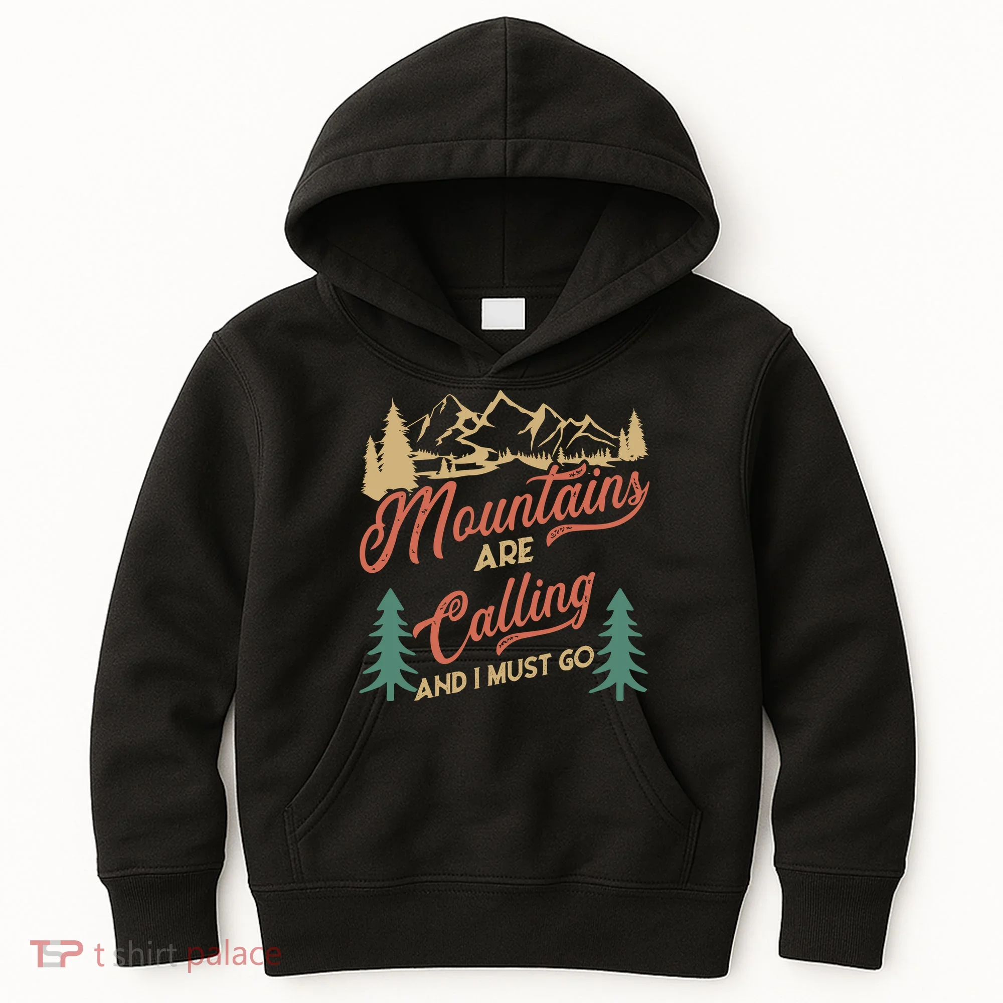 Mountains Are Calling And I Must Go Kids Hoodie