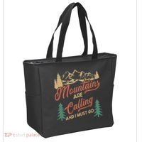 Mountains Are Calling And I Must Go Tote Bag thumb 2