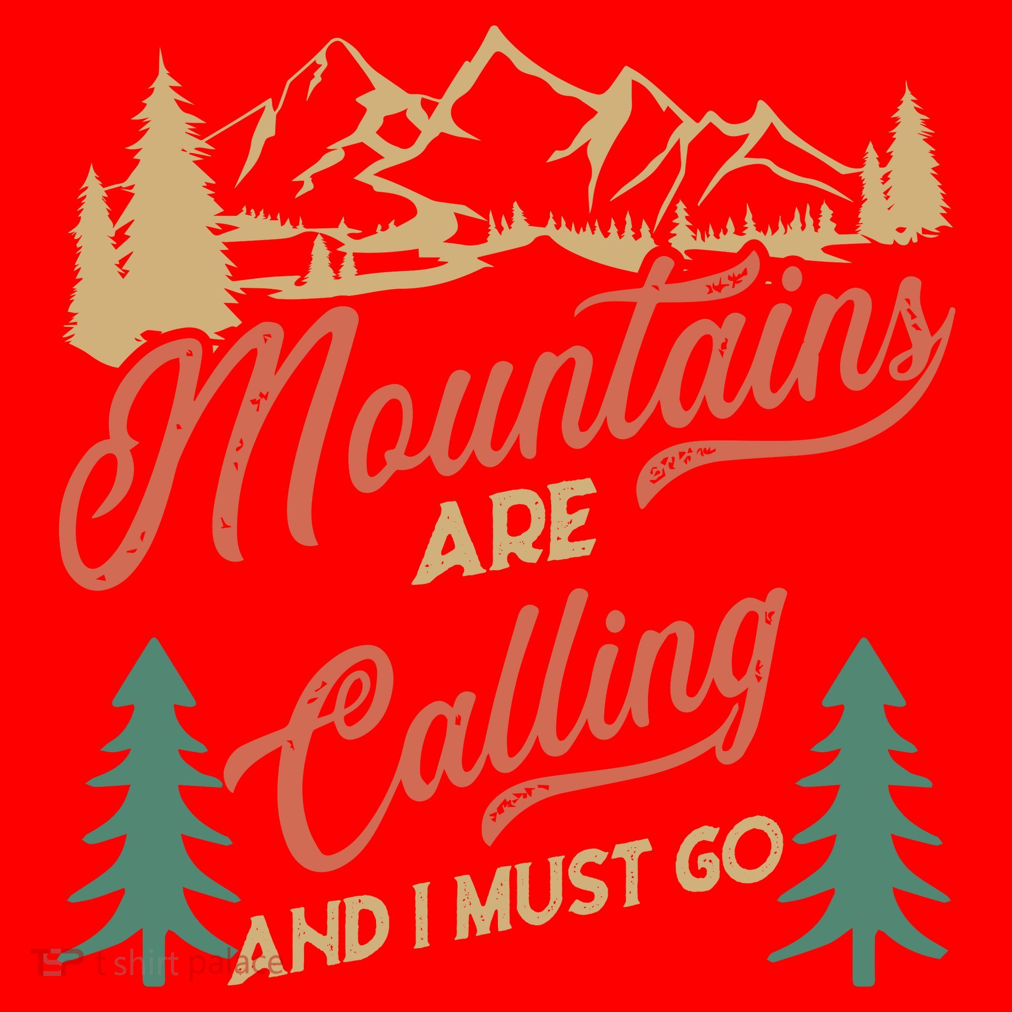 Mountains Are Calling And I Must Go Santa Hat