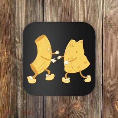 Mac And Cheese Funny Cute Coaster