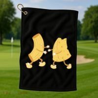 Mac And Cheese Funny Cute Golf Towel thumb 1