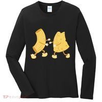 Mac And Cheese Funny Cute Women's Long Sleeve Shirt thumb 0