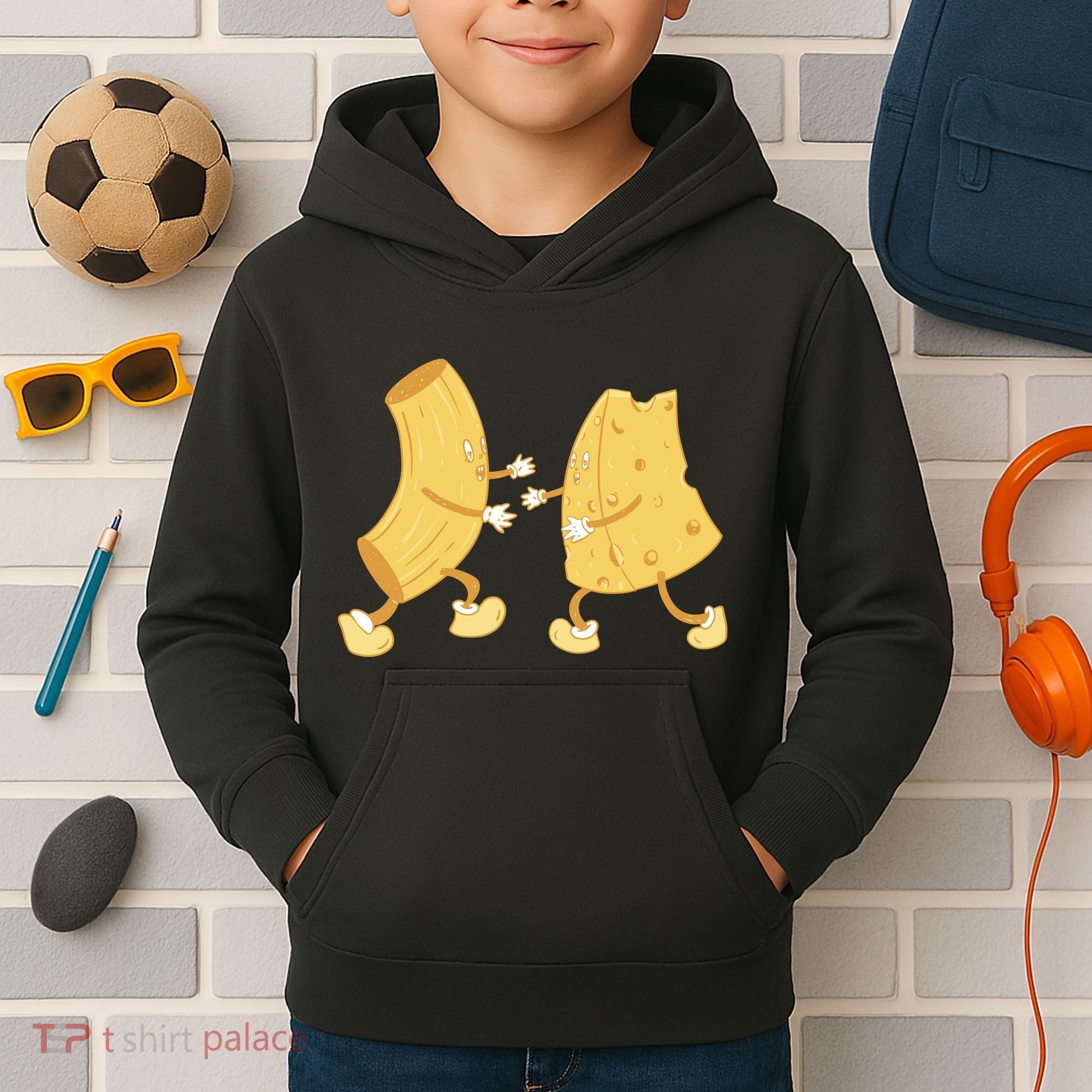 Mac And Cheese Funny Cute Kids Hoodie