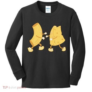 Mac And Cheese Funny Cute Kids Long Sleeve Shirt