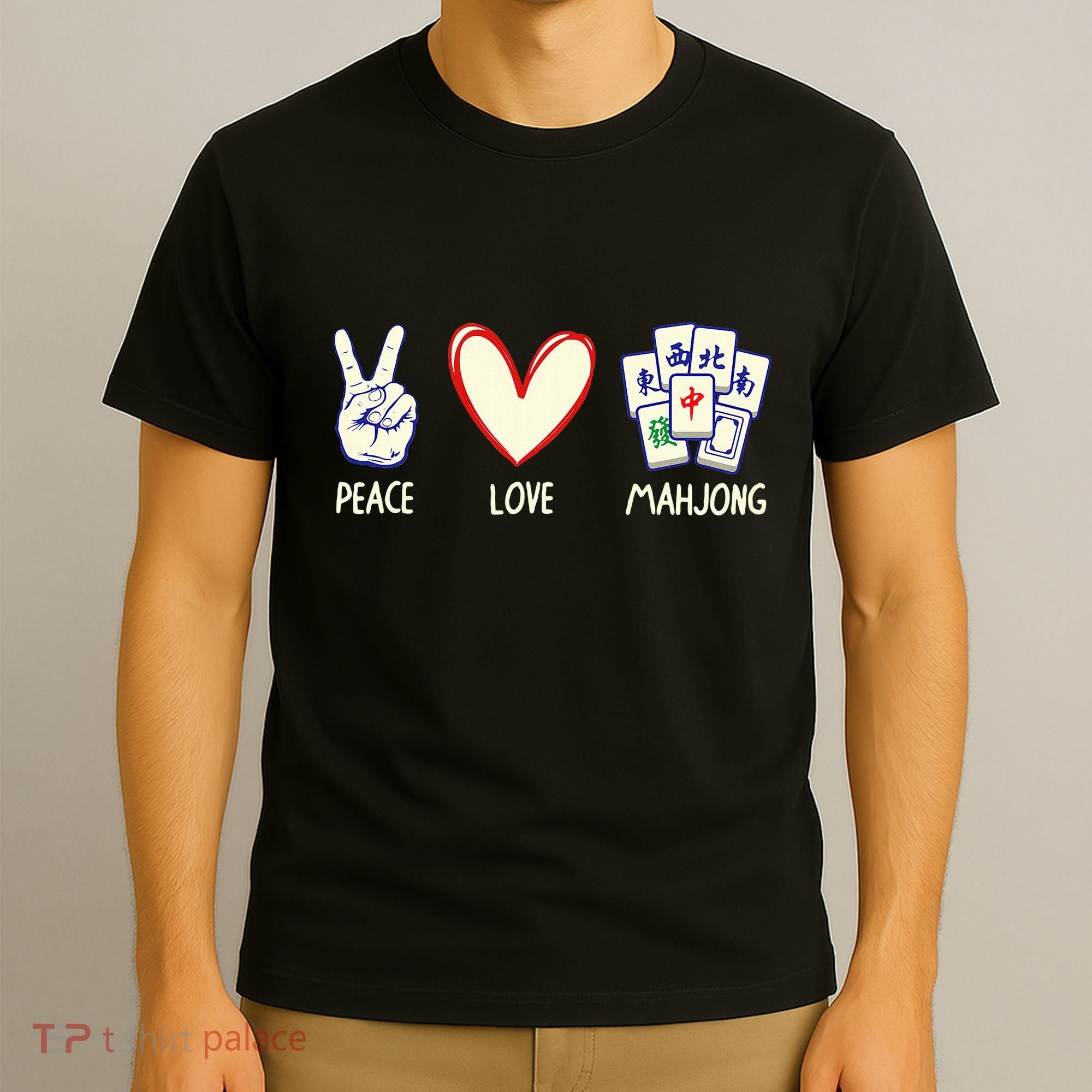 Mahjong Art Chinese Mah Jongg Game Lover T-Shirt