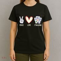 Mahjong Art Chinese Mah Jongg Game Lover T-Shirt thumb 4